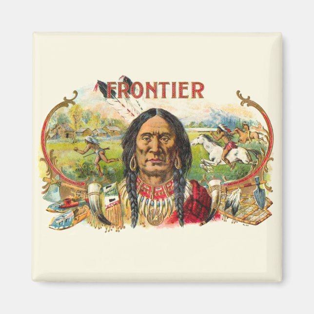Frontier Cigar Advertising Magnet (Front)