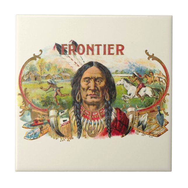 Frontier Cigar Advertising Tile (Front)