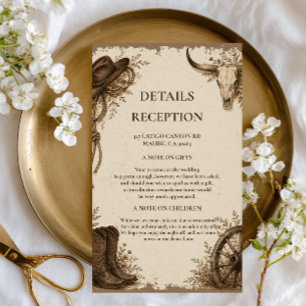 Frontier Prairie Rustic Enclosure Card