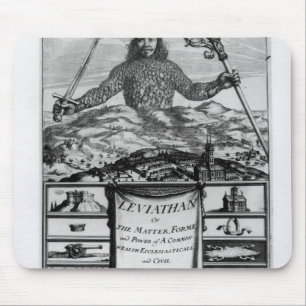 Frontispiece by Thomas Hobbes of Malmesbury Mouse Pad