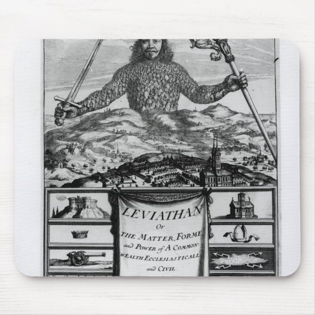 Frontispiece by Thomas Hobbes  of Malmesbury Mouse Pad (Front)