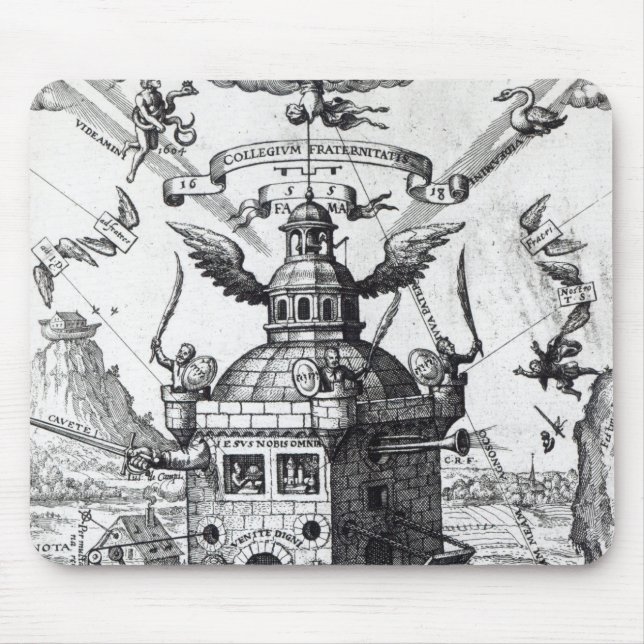 Frontispiece 'Collegium Fama Fraternitatis' Mouse Pad (Front)