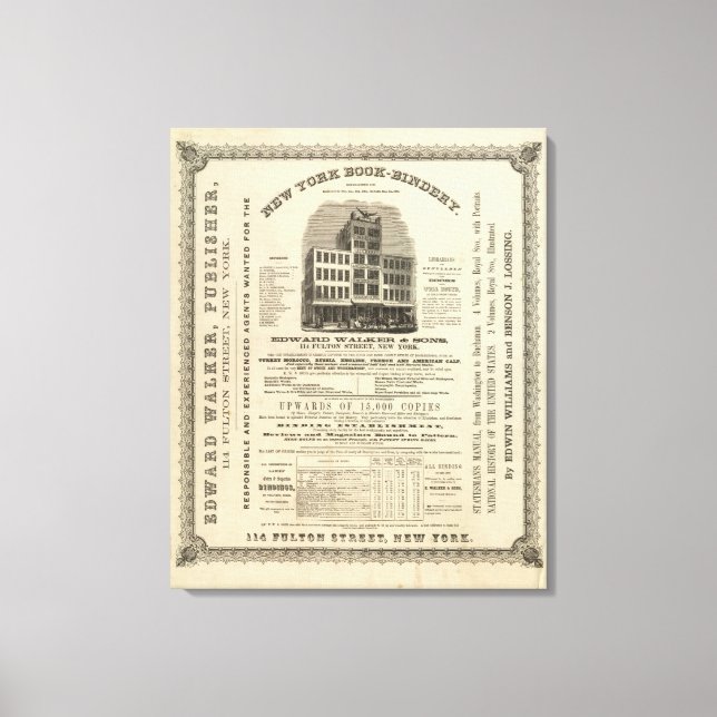 Frontispiece Colton's American Atlas Canvas Print (Front)