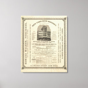 Frontispiece Colton's American Atlas Canvas Print
