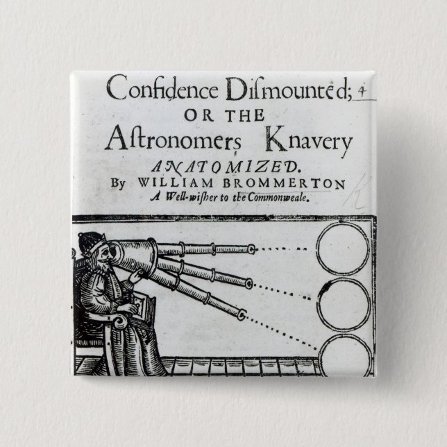 Frontispiece Confidence Dismounted;Astronomer 15 Cm Square Badge (Front)
