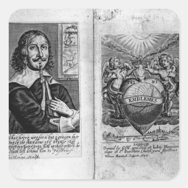 Frontispiece  'Emblems' Square Sticker (Front)