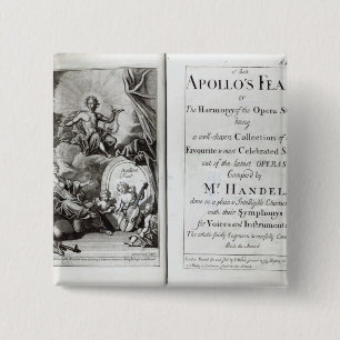 Frontispiece for Apollo's Feast, c.1734 15 Cm Square Badge