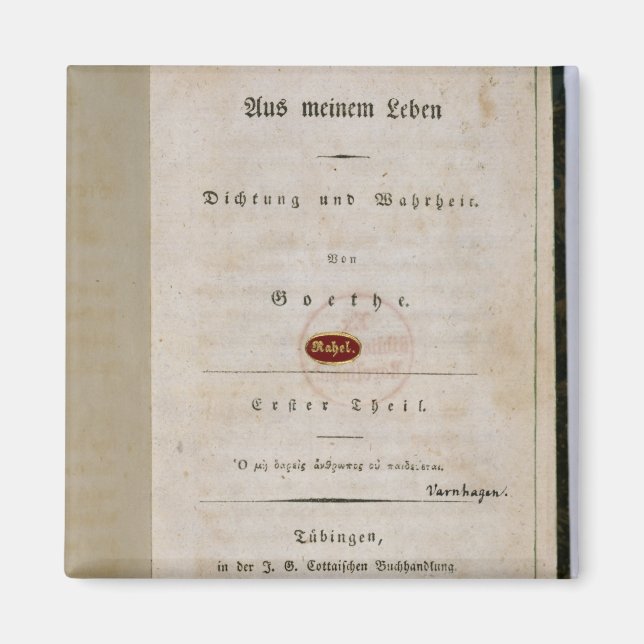 Frontispiece from 'Out of my Life Magnet (Front)