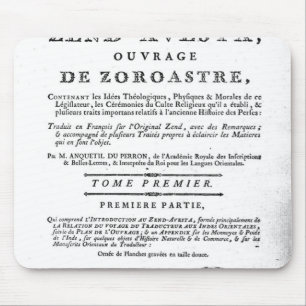 Frontispiece of an edition of the 'Zend Mouse Pad
