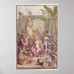 Frontispiece of 'Hortus Cliffortianus' by Carl Poster