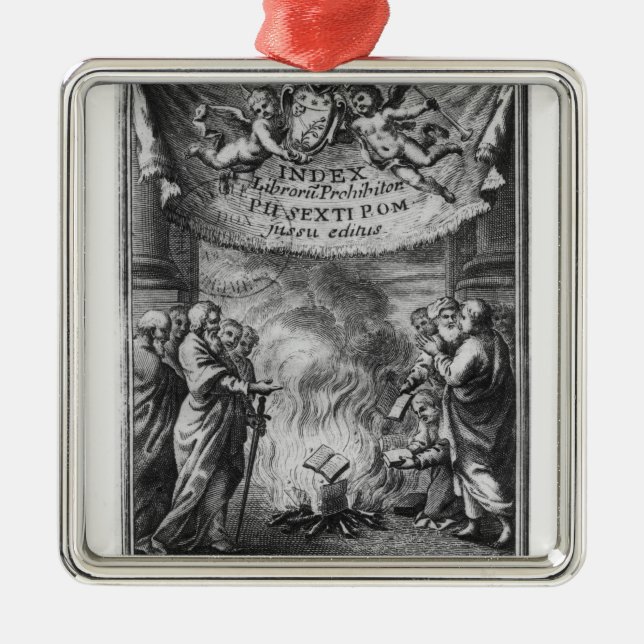 Frontispiece of 'Index Librorum Prohibitorum' Metal Tree Decoration (Front)