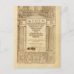 Frontispiece of 'The Book of Common Prayer' Postcard