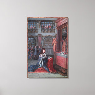 Frontispiece of the 'Hours of Louis Canvas Print