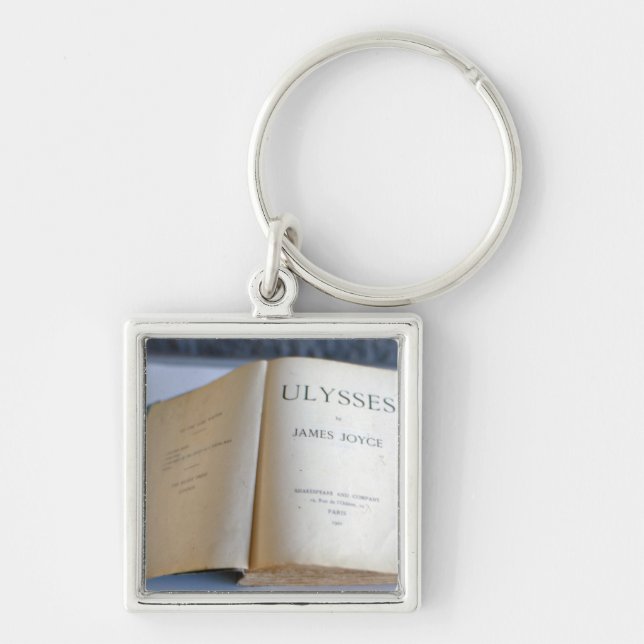 Frontispiece of 'Ulysses' by James Joyce Key Ring (Front)