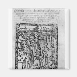 Frontispiece to an Italian cook book Magnet