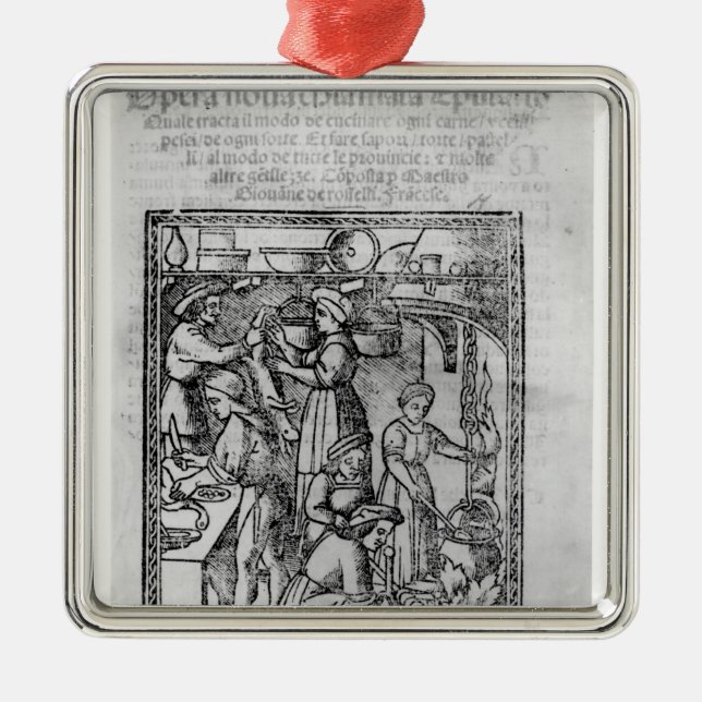 Frontispiece to an Italian cook book Metal Tree Decoration (Front)
