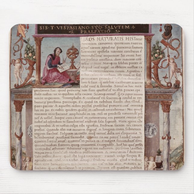 Frontispiece to Book I showing a page of text Mouse Pad (Front)