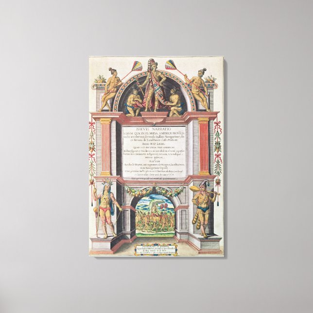 Frontispiece to 'Brevis Narratio' Canvas Print (Front)