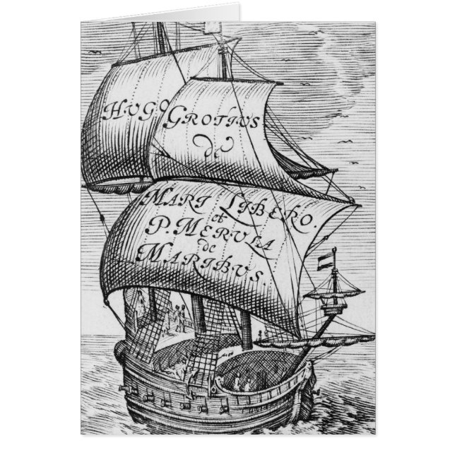 Frontispiece to 'De mari libero', by Hugo Grotius (Front)