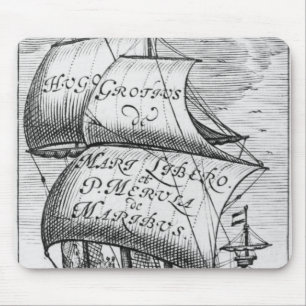 Frontispiece to 'De mari libero', by Hugo Grotius Mouse Pad