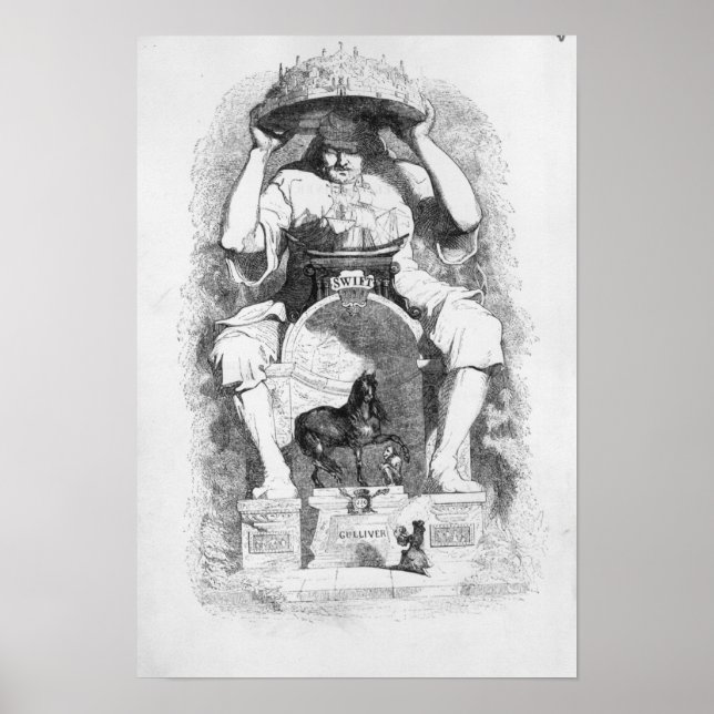 Frontispiece to 'Gulliver's Travels' by Poster (Front)