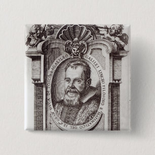 Frontispiece to 'Il Saggiatore' by Galileo 15 Cm Square Badge