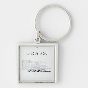 Frontispiece to 'Leaves of Grass' Key Ring
