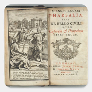 Frontispiece to 'Pharsalia' Square Sticker