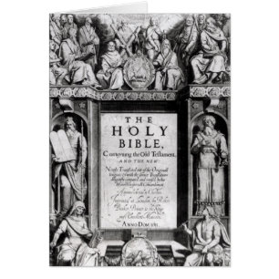 Frontispiece to 'The Holy Bible'