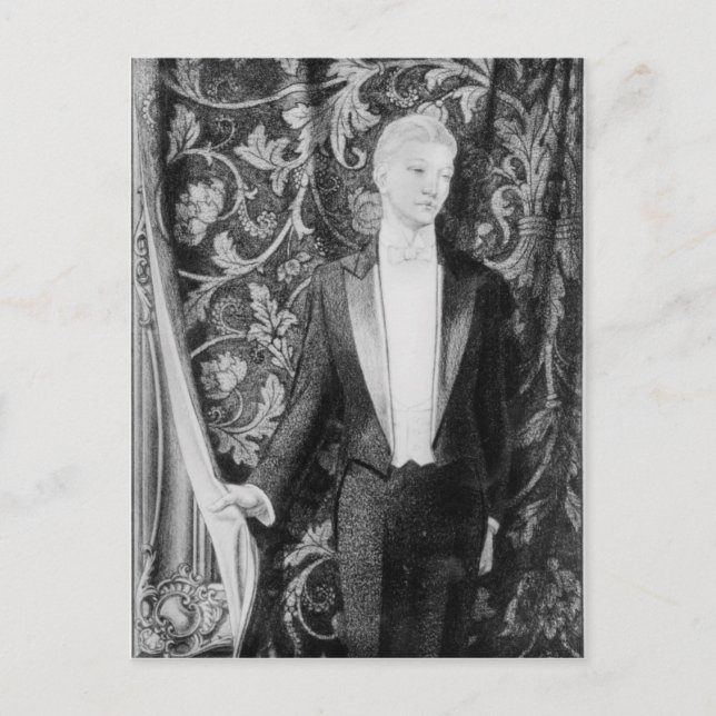 Frontispiece to 'The Picture of Dorian Grey' Postcard (Front)