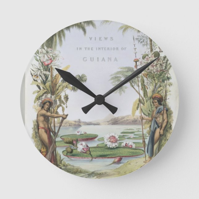 Frontispiece to 'Views in the Interior of Guiana', Round Clock (Front)