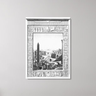 Frontispiece to Volume 1 of the `Description of Eg Canvas Print