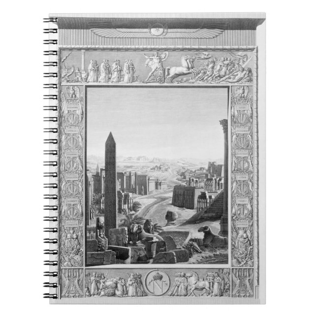 Frontispiece to Volume 1 of the `Description of Eg Spiral Notebook (Front)