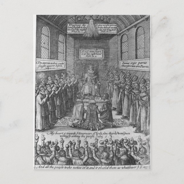 Frontispiece to 'Vox Regis' by Thomas Scott Postcard (Front)