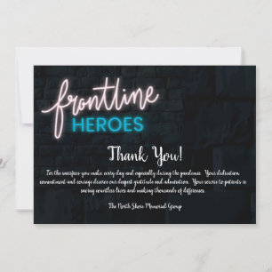 Frontline Heroes Thank You Card