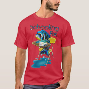 Frontosa Cichlid Water Schooing Fish Funny School T-Shirt
