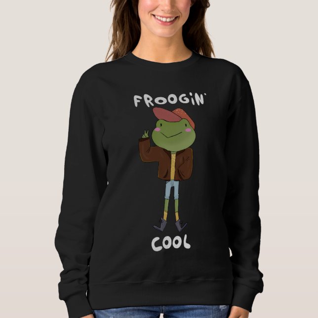 Froogin’ Cool: Fashion Icon of the Swamp Sweatshirt (Front)