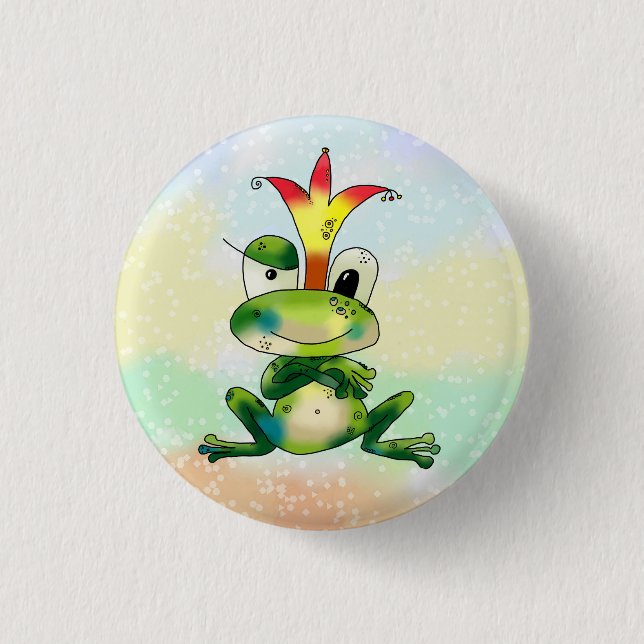Froschkönig 3 Cm Round Badge (Front)