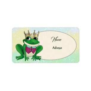 Froschkönig adressaufkleber label