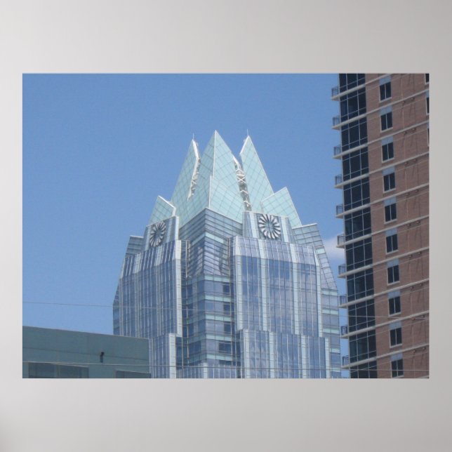 Frost Bank Building Austin, Texas Poster (Front)