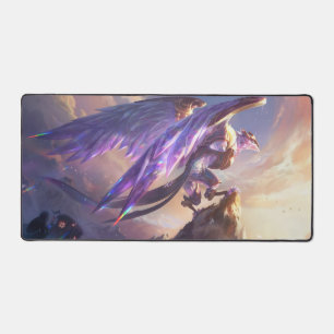 Frost Dragon Gaming Desk Mat Customizable Deskmat