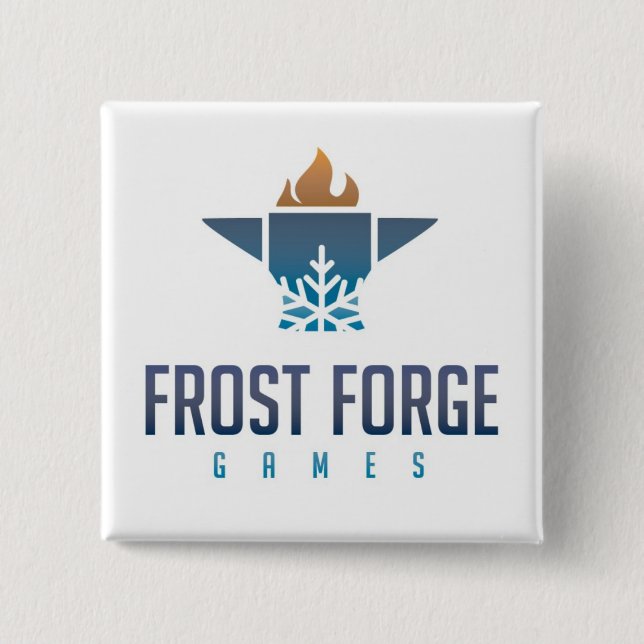 Frost Forge Games Square Button (Front)