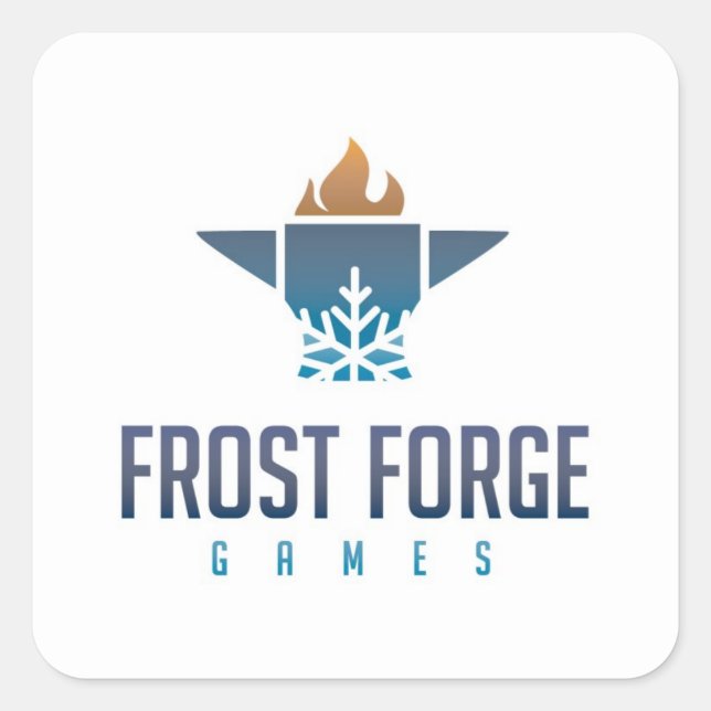 Frost Forge Games Square Sticker (Front)