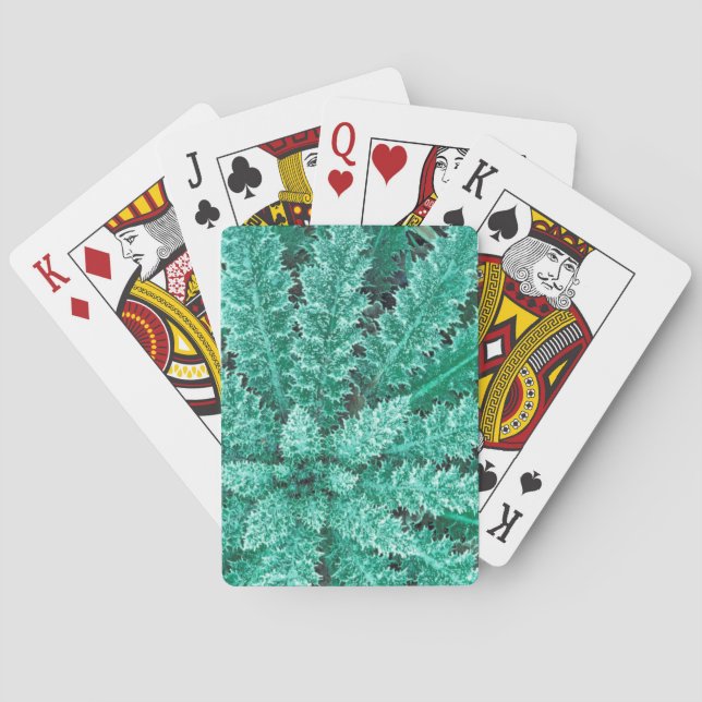 Frost On Thistle, Olympic National Park Playing Cards (Back)