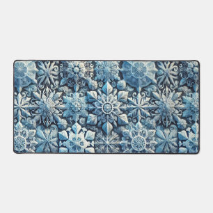 ❄️🌟 Frost Ornamental Pattern Desk Decor ✨🧊 Mat