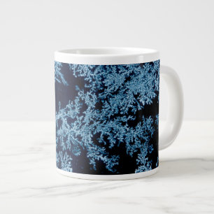 Frost patterns close-up, California Large Coffee Mug