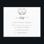 Frost RSVP Card<br><div class="desc">All aspects of this design can be edited (font,  text size,  or floral accents moved/removed) to fit your needs. Please contact me if you need help with this design.</div>