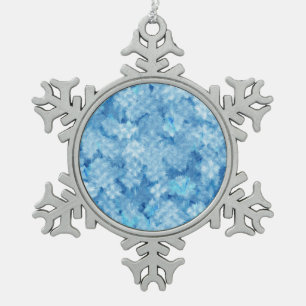 Frost - snowflake pewter christmas ornament