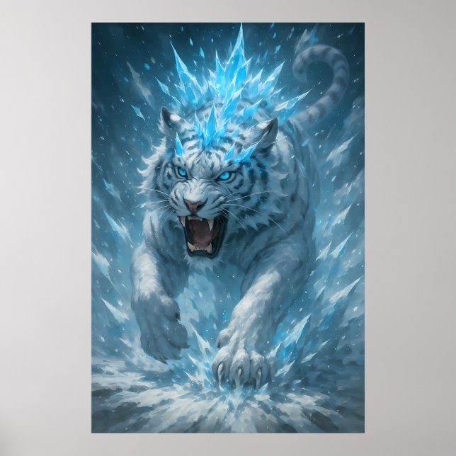 Frost White Tiger – Emperor of the Frozen Realm –  Poster (Front)