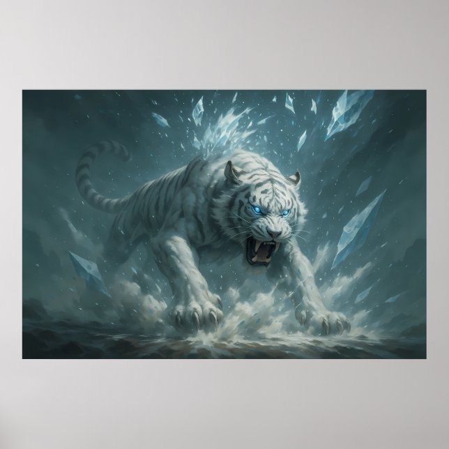 Frost White Tiger – Emperor of the Frozen Realm –  Poster (Front)